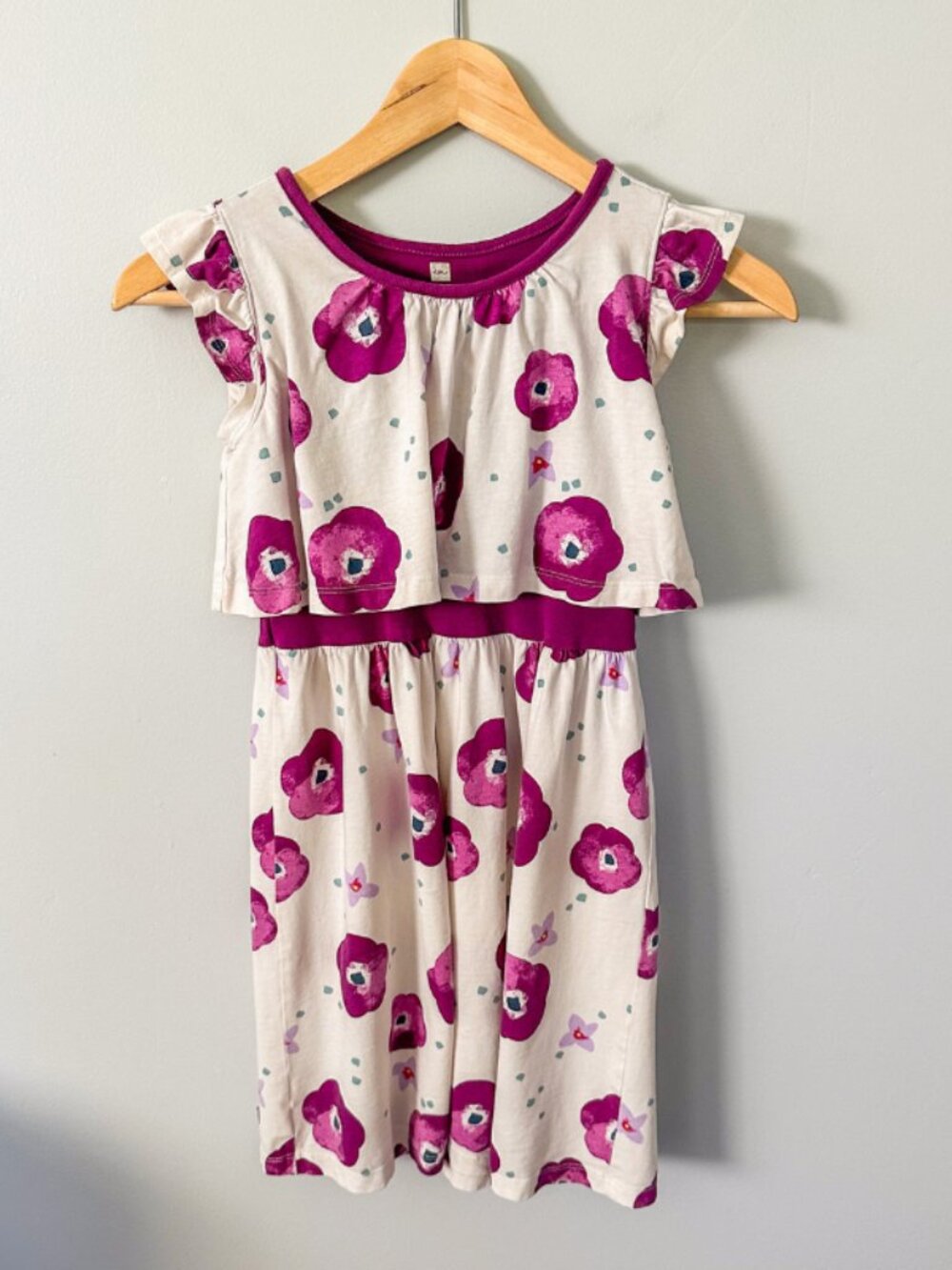 Tea Collection Purple Floral Dress
